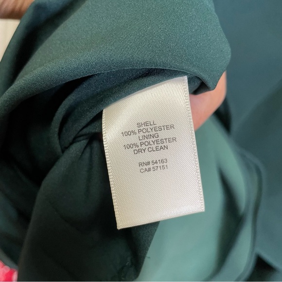 Eliza J Forest Green for and flare ruffle 3/4 sleeve dress 16/ 14 - Picture 11 of 11